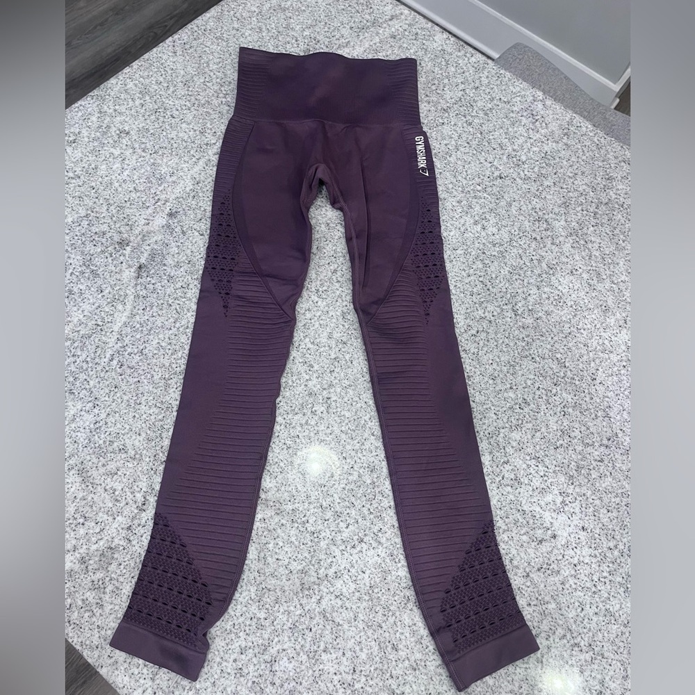 Purple Gymshark High-Waisted Leggings
